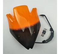 NLNGNZBZTP Parabrezza per Z750 per Z750R 2007-2008-2009-2010-2011-2012 Deflettore Antivento Spoiler Nero Fumo Parabrezza(Orange)
