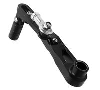 NLNGNZBZTP Pedale del cambio della motocicletta Per XL750 Per Transalp 2023-2025 Leva del cambio in lega di alluminio nera/argentata Ricambi per moto(Black)