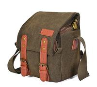 NLNGZKZFNF Borsa a tracolla a tracolla in tela Borsa a tracolla, adatta for 1 fotocamera 1 obiettivo SLR Camera Mirrorless/Lente adatta for Nikon Fit for Canon Fit for Sony Protezione della fotocame