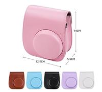 NLNGZKZFNF Borsa da borsa portatile for fotocamera istantanea PU. Cinturino for cintura in pelle adatta for Fujifilm Fit for Fuji Mini 11 Protezione della fotocamera(Rainbow)