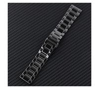 NLNKDTDPAK 12/14/16/18 / 19mm / 20mm / 22mm cinturino in ceramica in ceramica Bianco adatto for Smart Watchband Brand Polish Generale Generale Utilizzato in acciaio inox(Schwarz,14mm)