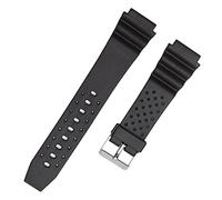 NLNKDTDPAK 18 mm 20 di guardia in silicone in gomma nera for fibbia adatta for Casio for for G-shock Guarda la cintura cinghie(22mm)