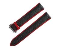 NLNKDTDPAK 19 20mm 21 22 mm 23mm cuoio di cuoio in cuoio in cuoio in cuoio in cuoio in cuoio in cuoio in calza IWC. Accessori Bracciali adatti for Omega Fit for Carrera5 Fit for i cittadini(Black red