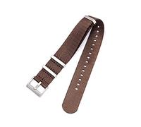 NLNKDTDPAK 20 mm 22 24 Cintura di sede in nylon for for NATO Cinturini da orologi for militari cinturini adatti a omega adatto a James Fit for Bond 007(Brown,20mm)
