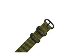 NLNKDTDPAK 22 24mm Brand Army Sport Sport Nato Tessuto Nylon Cinturino in nylon Accessori Bands Belt Belt Fit Fit for 007 James Bond Braccialetto Braccialetto nero(Grn,24mm)
