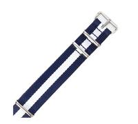 NLNKDTDPAK Adatto for Daniel Adatto for Wellington Adatto for Tissot Adatto for Rolex Water Ghost Adatto for Citizen Adatto for Seiko Cinturino orologio in nylon elastico 18 20 22mm(Blue White,22mm)