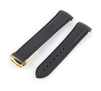 NLNKDTDPAK Band di gomma della del silicone curvo 21mm 22mm in forma for l'orologio Pagani adatto for Huawei. Adatto for GT2. Magic Watch 2 for onore in for Samsung Galaxy S3 S4(Black black 4)