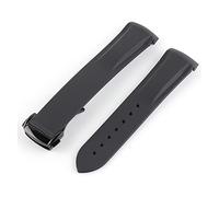 NLNKDTDPAK Band di gomma della del silicone curvo 21mm 22mm in forma for l'orologio Pagani adatto for Huawei. Adatto for GT2. Magic Watch 2 for onore in for Samsung Galaxy S3 S4(Black 2)