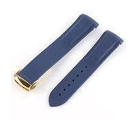 NLNKDTDPAK Band di gomma della del silicone curvo 21mm 22mm in forma for l'orologio Pagani adatto for Huawei. Adatto for GT2. Magic Watch 2 for onore in for Samsung Galaxy S3 S4(Navy blue 4)