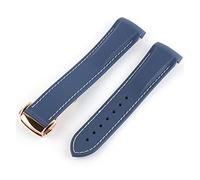NLNKDTDPAK Band di gomma della del silicone curvo 21mm 22mm in forma for l'orologio Pagani adatto for Huawei. Adatto for GT2. Magic Watch 2 for onore in for Samsung Galaxy S3 S4(Bluewhite 3)