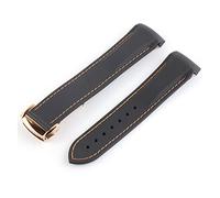 NLNKDTDPAK Band di gomma della del silicone curvo 21mm 22mm in forma for l'orologio Pagani adatto for Huawei. Adatto for GT2. Magic Watch 2 for onore in for Samsung Galaxy S3 S4(Black orange 3)