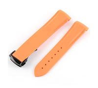 NLNKDTDPAK Band di gomma della del silicone curvo 21mm 22mm in forma for l'orologio Pagani adatto for Huawei. Adatto for GT2. Magic Watch 2 for onore in for Samsung Galaxy S3 S4(Orange 2)