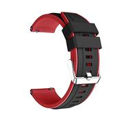 NLNKDTDPAK Banda di orologio in silicone GTR 47mm. Smart Wristband Men Donne Sport Straps Stratos 2 / 2S Pace Fit for Xiaomi Fit for Huaami AmazFit(Red Black)
