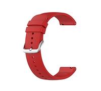 NLNKDTDPAK Cappellino in silicone adatto for Huaami for AmazFit GTS 3 GTS3. Guardia duratura Durabile Fashion Black Woman Uomo Daily Weart Wristband Accessory(Red silver Button)