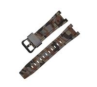 NLNKDTDPAK Cinghie di gomma GST-W300/GST-S110/S100G/GST-W110/W100G Accessori della banda guardia del braccialetto mimetico Sport adatto for Casio Fit for G-Shock(Camouflage brown B)