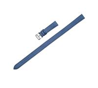 NLNKDTDPAK Cintura for orologio Adatta for Hermes Adatta for CAPE COD/Adatta for HEURE H Pelle a doppio cerchio 19mm Accessori Bracciale in pelle(Dark blue 1)