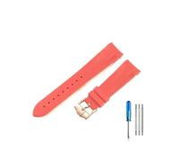 NLNKDTDPAK Cinturini in silicone di fascia alta adatti for Tudor 1958 Black Bay Bronzo Piccolo fiore di rame Piccolo cinturino serie fiore rosso 22mm(Red-RS-K13)