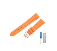 NLNKDTDPAK Cinturini in silicone di fascia alta adatti for Tudor 1958 Black Bay Bronzo Piccolo fiore di rame Piccolo cinturino serie fiore rosso 22mm(Orange-RS-K13)