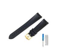 NLNKDTDPAK Cinturini in silicone di fascia alta adatti for Tudor 1958 Black Bay Bronzo Piccolo fiore di rame Piccolo cinturino serie fiore rosso 22mm(Black-GD-K13)