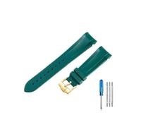 NLNKDTDPAK Cinturini in silicone di fascia alta adatti for Tudor 1958 Black Bay Bronzo Piccolo fiore di rame Piccolo cinturino serie fiore rosso 22mm(Green-GD-K13)