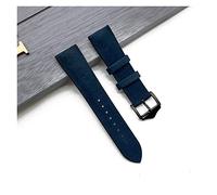NLNKDTDPAK Cinturino in pelle in silicone for cinturino da 20 mm for Xiaomi Haylou Solar 22mm adatto for Huawei Watch Sport watchband adatto for Samsung Gear S3 Guarda cinturino(Blue,22mm)