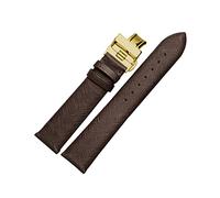 NLNKDTDPAK Fibbia delicata delicata della farfalla delicata delicata delicata da 18 mm da 20 mm for il grigio verde marrone nero for AR1793 1795 1722 AR5905 AR1863 Attrezzo(Brown gold,18mm)