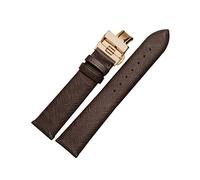 NLNKDTDPAK Fibbia delicata delicata della farfalla delicata delicata delicata da 18 mm da 20 mm for il grigio verde marrone nero for AR1793 1795 1722 AR5905 AR1863 Attrezzo(Brown rosegold,20mm)