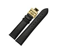 NLNKDTDPAK Fibbia delicata delicata della farfalla delicata delicata delicata da 18 mm da 20 mm for il grigio verde marrone nero for AR1793 1795 1722 AR5905 AR1863 Attrezzo(Black gold,22mm)