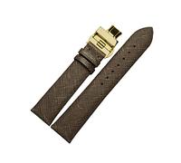 NLNKDTDPAK Fibbia delicata delicata della farfalla delicata delicata delicata da 18 mm da 20 mm for il grigio verde marrone nero for AR1793 1795 1722 AR5905 AR1863 Attrezzo(Gray gold,22mm)