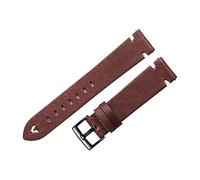NLNKDTDPAK Guardia cinturino in pelle 18mm 20mm 22mm Oil Wax Watch Cingraps Red Brown Handmade S Braccialetto a sgancio rapido Adatta for ingranaggi S3(Red Brown-black,22mm)