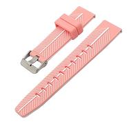 NLNKDTDPAK Guasto a sgancio rapido Band for Fossil Q Founder Wander Grewmaster Grant Marshal Double Color Silicone Watchband Smart Accessori(Pink White)