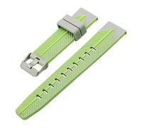 NLNKDTDPAK Guasto a sgancio rapido Band for Fossil Q Founder Wander Grewmaster Grant Marshal Double Color Silicone Watchband Smart Accessori(Grey Green)
