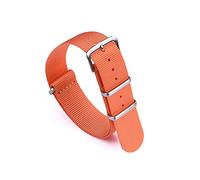 NLNKDTDPAK PREMIUM Herringbone 20mm 22mm Seat Celt Guarda Band Nylon NATO Cinturino adatto for 007 Fit for James Bond Military Sportment Sostitutive Watch(Orange,22mm)