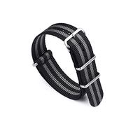 NLNKDTDPAK PREMIUM Herringbone 20mm 22mm Seat Celt Guarda Band Nylon NATO Cinturino adatto for 007 Fit for James Bond Military Sportment Sostitutive Watch(Bond,20mm)