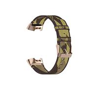 NLNKDTDPAK Watchbands in nylon Adatta for Fitbit Charge3 Charge4 Band Fashion Durevole Cinturino Antiurto Antiurto Ammortizzatore resistente ai braccialetto Accessori(37 EU)