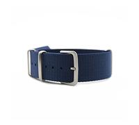 NLNKDTDPAK Zulu Nylon Nato Watch cinturino da 20 mm 22mm Watchband Fit For James Bond 007 Design Black/Red/Green Grower Band Utilizzare materiale for la pelle(Dark blue,20mm)
