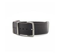 NLNKDTDPAK Zulu Nylon Nato Watch cinturino da 20 mm 22mm Watchband Fit For James Bond 007 Design Black/Red/Green Grower Band Utilizzare materiale for la pelle(Gray,22mm)