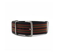 NLNKDTDPAK Zulu Nylon Nato Watch cinturino da 20 mm 22mm Watchband Fit For James Bond 007 Design Black/Red/Green Grower Band Utilizzare materiale for la pelle(Black red green,22mm)