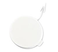 NLNNBCKVDV Tappo Copri-Gancio di Traino Paraurti Anteriore Automatico per per Fiesta 2012-2017 1805922 C1BB17A989AA(Bianco)