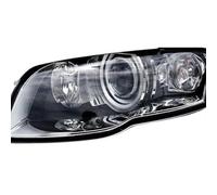NLNPFGHVZY Anelli halo LED Per A4 S4 RS4 B7 2004-2009 Luminoso Switchback Day Light Indicatori Direzione Smd LED Fari Alogeni Halo Anelli Luci diurne occhio d'angelo(White Only,For Xenon headlights)