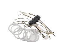 NLNPFGHVZY Anelli halo LED Per Alfa Per Romeo Brera Spider 159 2005-2011 DRL 6 Pezzi Doppio Colore Auto Per Styling Kit Anelli Cotone LED Angel Eyes Luci diurne occhio d'angelo
