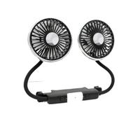 NLNPFGHVZY Ventilatore Doppia Testa 12V per Auto Car Flash F310 Luce A Doppia Testa con Ventola per Sedile A Tubo Morbido Uso Pratico Multi-Angolo Interno Creativo(A)