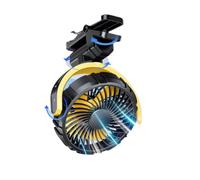 NLNPFGHVZY Ventilatore Doppia Testa 12V per Auto Ventilatore per Auto Alimentato A Batteria 2000mAh Clip On per Visiera Silenzioso Ruota A 360 ° USB Ricaricabile per Camion SUV Van