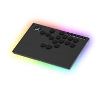 NLOFIN Leverless Arcade Stick 16 tasti controller senza leva, bastone da combattimento RGB personalizzato per PS4/PS5/PC/Switch/Steam, controller in alluminio supporta hot-swap e SOCD (nero)