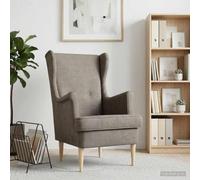 NLQMSU Poltrona moderna in tessuto con telaio in metallo e base legno per | Tessuto morbido, cuscino rimovibile, design pulito, manutenzione semplice, uso versatile, comfort quotidiano