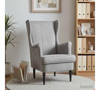 NLQMSU Poltrona moderna in velluto grigio chiaro con telaio in metallo e | Cuscino rimovibile, facile da pulire, comfort quotidiano, stile contemporaneo, montaggio a due persone