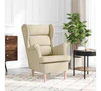 NLQMSU Poltrona tessuto poliestere crema 74x84x100 cm confortevole per | Tessuto resistente, imbottitura morbida, facile da pulire, asciugatura rapida, tinta stabile, uso versatile