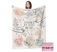 NlsqEU Incoraggiamento Regalo, Coperta Incoraggiamento, Regalo di Coperta Donne Uomini Donne, Uomini e Bambini Malati Coperta Dono di Incoraggiamento 59 * 51 Pollici (Italiano)