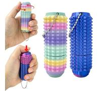 NlsqEU Little Ouchie portachiavi, portachiavi Fidget con impugnatura a spuntoni, portachiavi antistress per adulti, ufficio portatile e antidoto contro l'ansia da viaggio