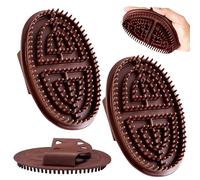 Nlsqw Meridians Brush - Spazzola per massaggio Meridian, 2 pezzi, per ventre e cuoio capelluto, strumento per massaggi per rilassamento del corpo, per uomini e donne, sollievo muscolare e stress